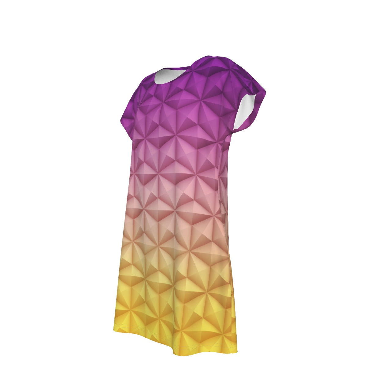Geometric Spaceship Sphere - Women's T-Shirt Dress