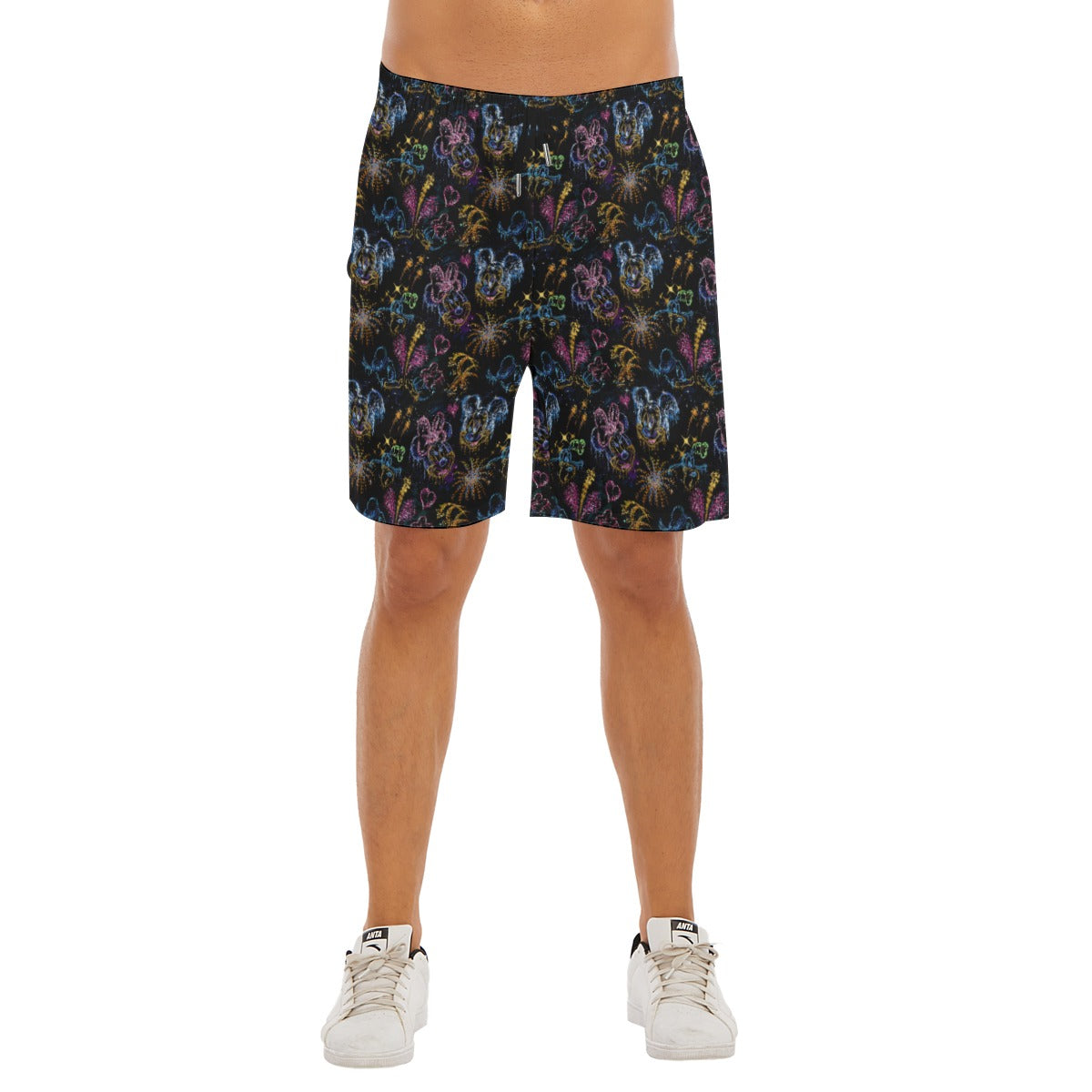 Mouse Friends’ Love in the Sky - Men’s Pocket Beach Shorts