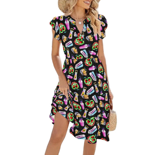 Pick Your Poison - Women's Tiered Pocket Midi Dress