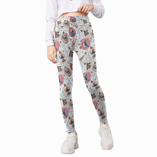 Festive Elf and Ornament Fun - Kid's Leggings
