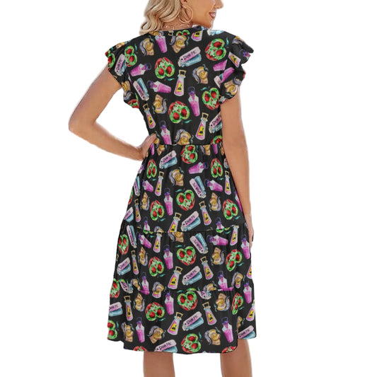 Pick Your Poison - Women's Tiered Pocket Midi Dress