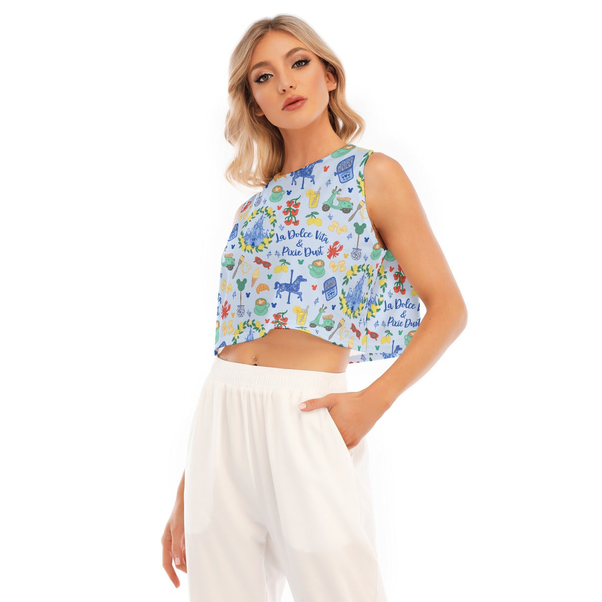 Sweet Life Pixie Dust - Women’s Sleeveless Cropped Tee