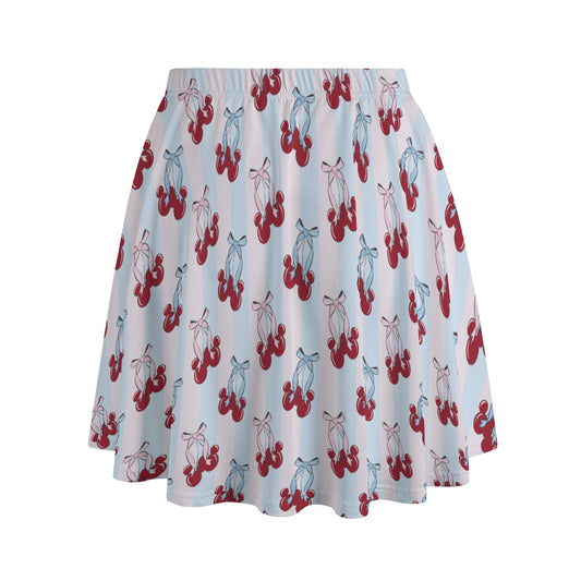 Cherry Ear Bows - Women's Pocket Skater Skirt