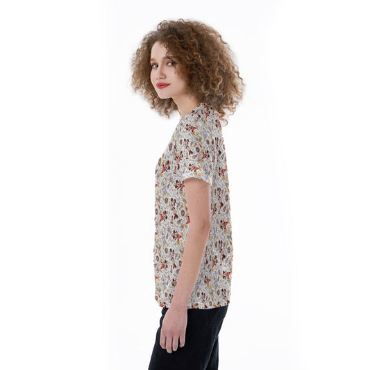New Year Celebration Crewends - Women's Short Sleeve V-Neck T-Shirt