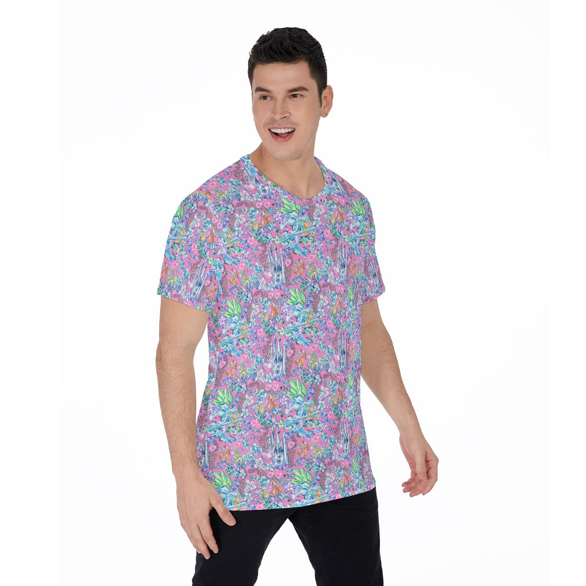 Bright Tropical Dreams - Enchanted Squeaky Helpers - Men's Short Sleeve T-Shirt