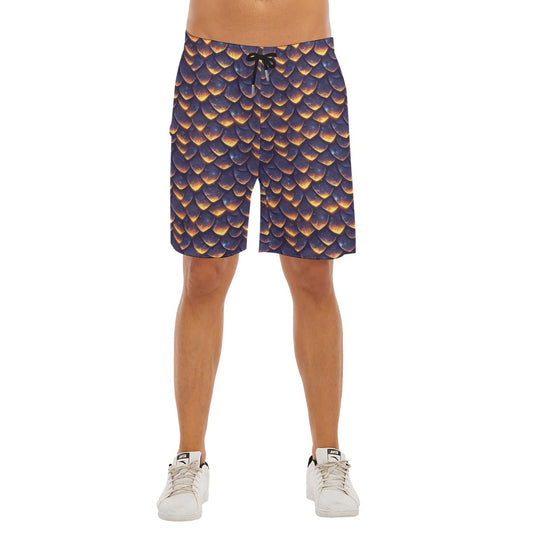 Animal Print - Dragon - Men’s Pocket Beach Shorts