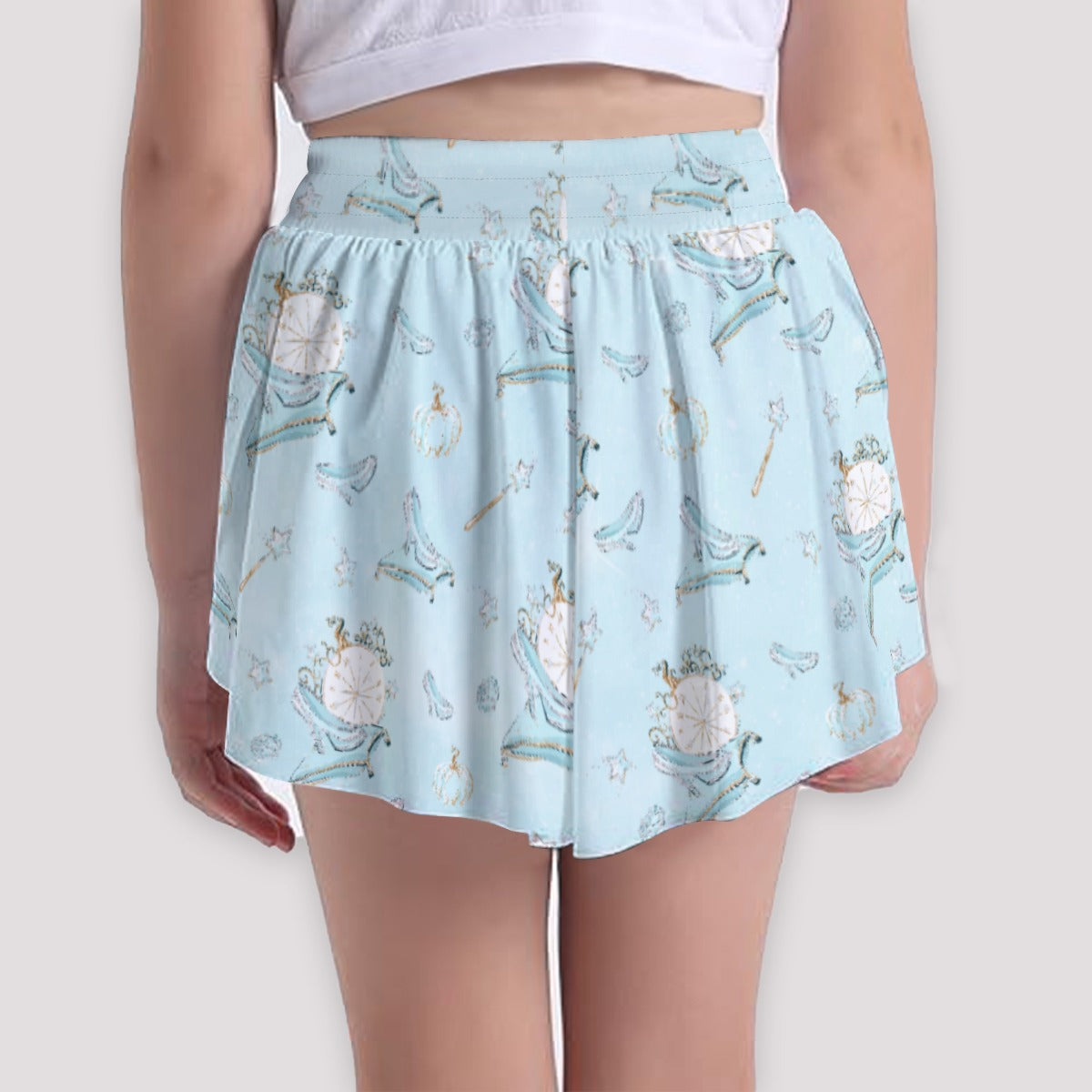 Enchanted Glass Slipper - Girls’ Flowy Pocket Shorts