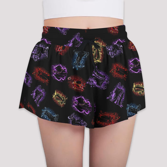 Villain Silhouettes Sparkle - Girls’ Flowy Pocket Shorts