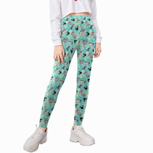 Pirate Crew Watercolor Adventure - Kid's Leggings