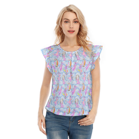 Imagine with Figment - Women’s Flutter Sleeve Top