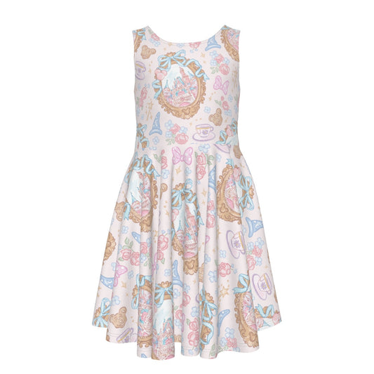 Coquette Park Daydream - Kid's Sleeveless Skater Dress