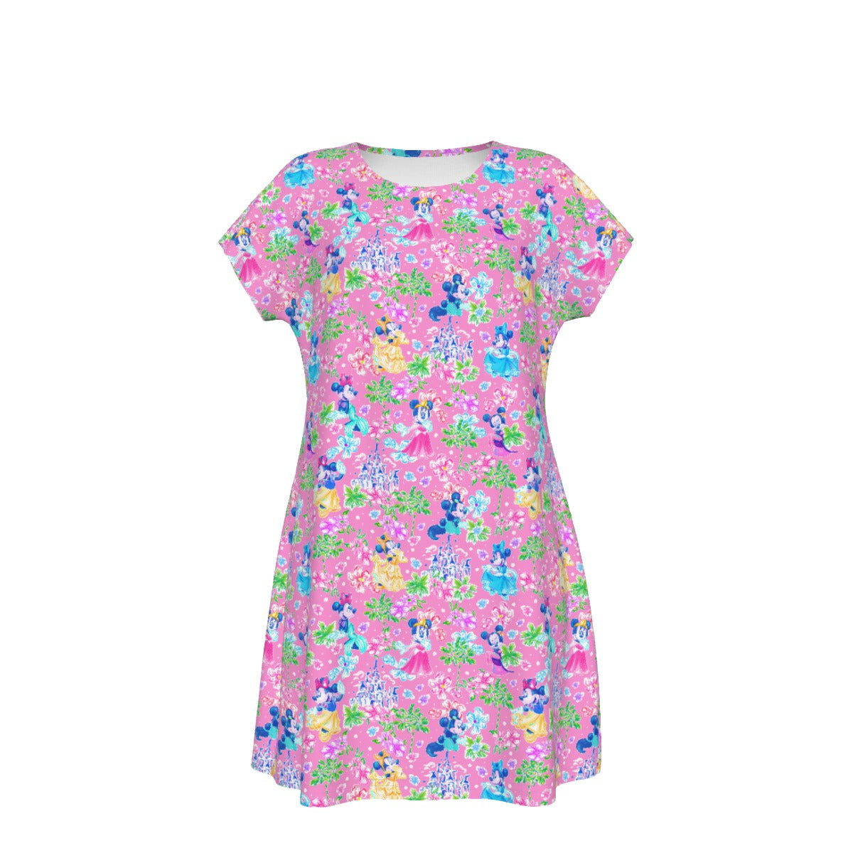 Princess Palm Party - Women's T-Shirt Dress