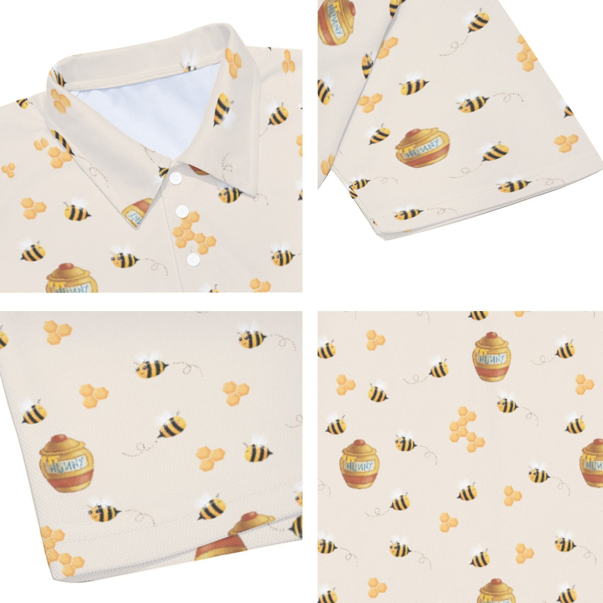 Sweet Hunny Pot & Bees - Men's Polo Shirt