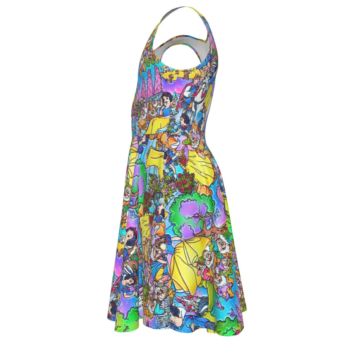 Fairest Princess Storybook Scenes - Kid's Sleeveless Skater Dress