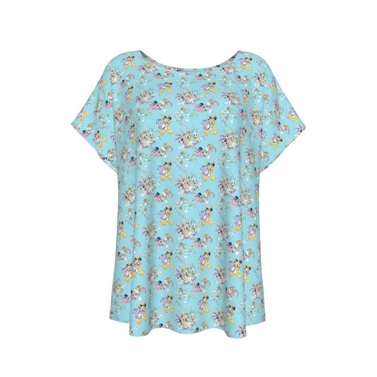 Spring Bunny Costume Crewumes - Women’s Relaxed Fit Scoop Tee