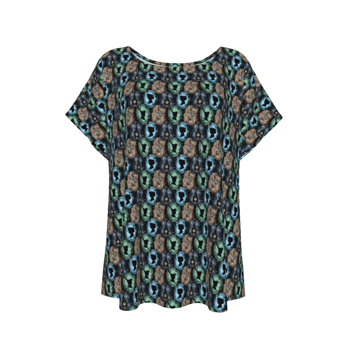 Starry Flight Silhouettes - Women’s Relaxed Fit Scoop Tee