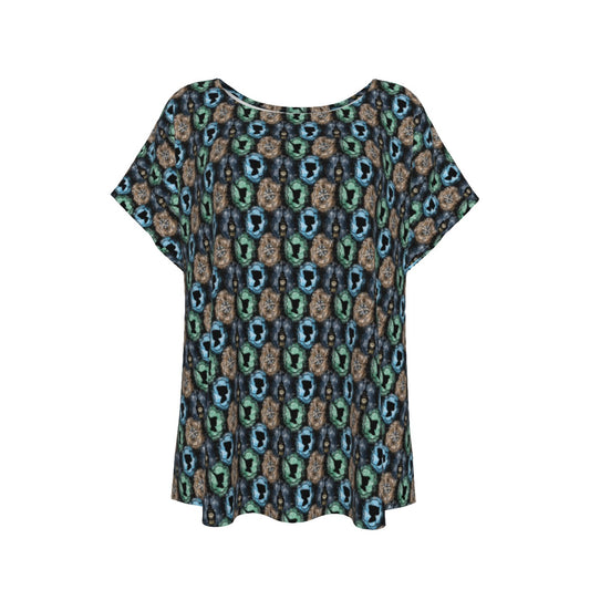Starry Flight Silhouettes - Women’s Relaxed Fit Scoop Tee
