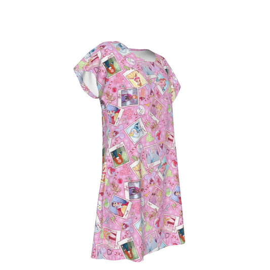 Holiday Winter Princess Christmas Snapshots - Women's T-Shirt Dress