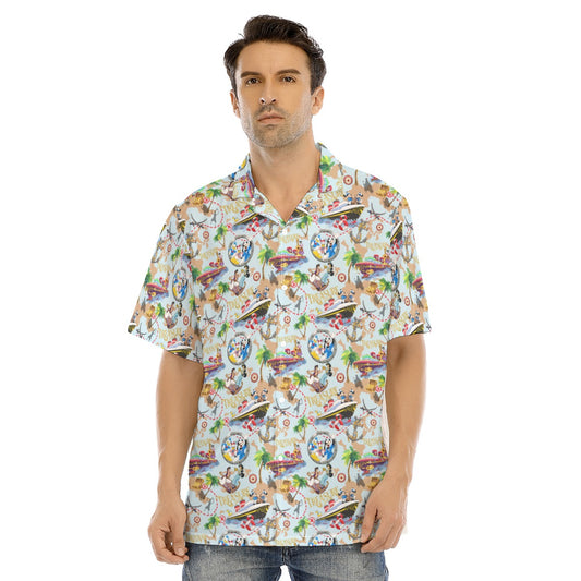 Disney Treasure Cruise Ship - Men's Hawaiian Button Up Shirt