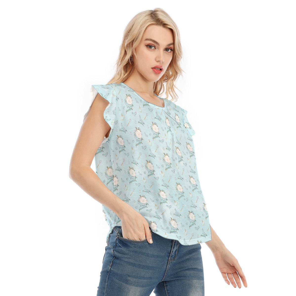 Enchanted Glass Slipper - Women’s Flutter Sleeve Top