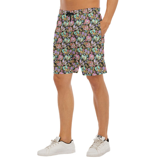 Tattoo Hearts Classic Crew - Men’s Pocket Beach Shorts