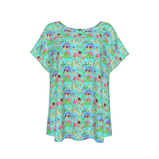 Tropical Island Paradise - Women’s Relaxed Fit Scoop Tee
