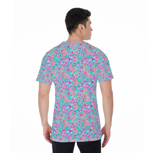 Tropical Bloom Fiesta - Playful Duo - Men's Short Sleeve T-Shirt