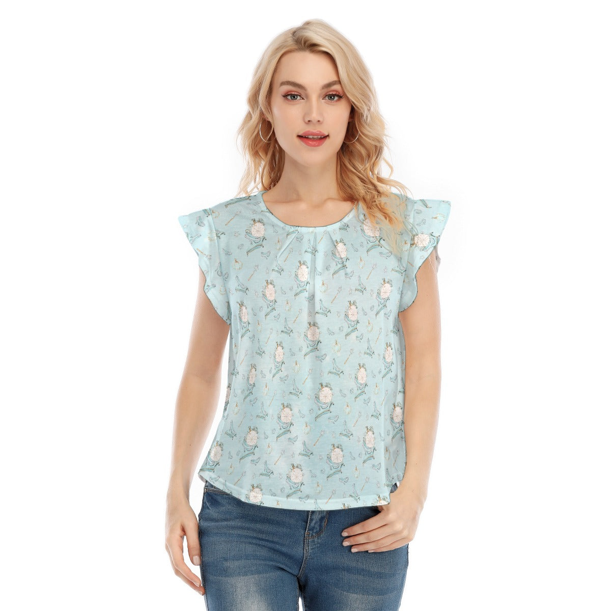 Enchanted Glass Slipper - Women’s Flutter Sleeve Top