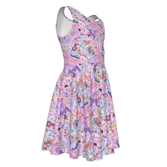Magical Fantasia Symphony - Kid's Sleeveless Skater Dress