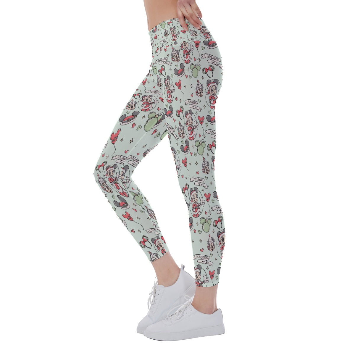 Mouse Pair Jolly Holiday - Women's Yoga Leggings