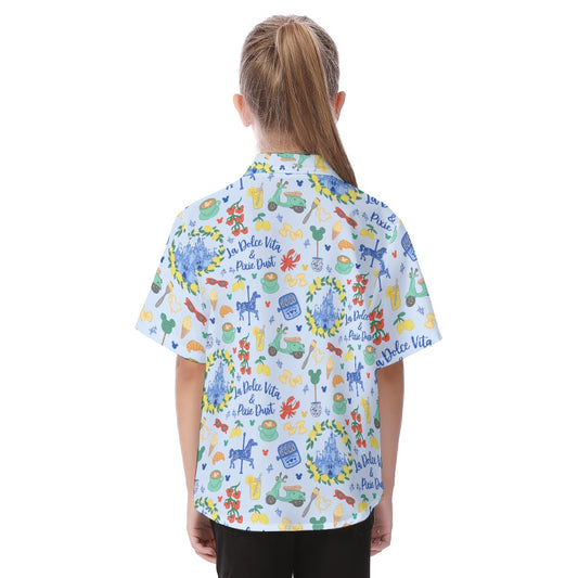 Sweet Life Pixie Dust - Kid's Hawaiian Button Up Shirt