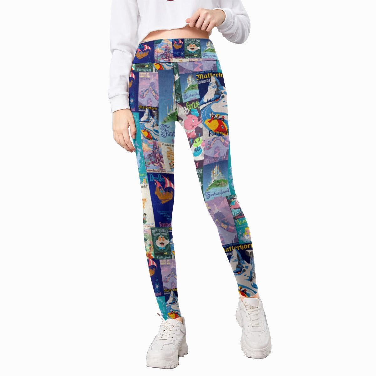 Vintage Fantasy Ride Posters - Kid's Leggings