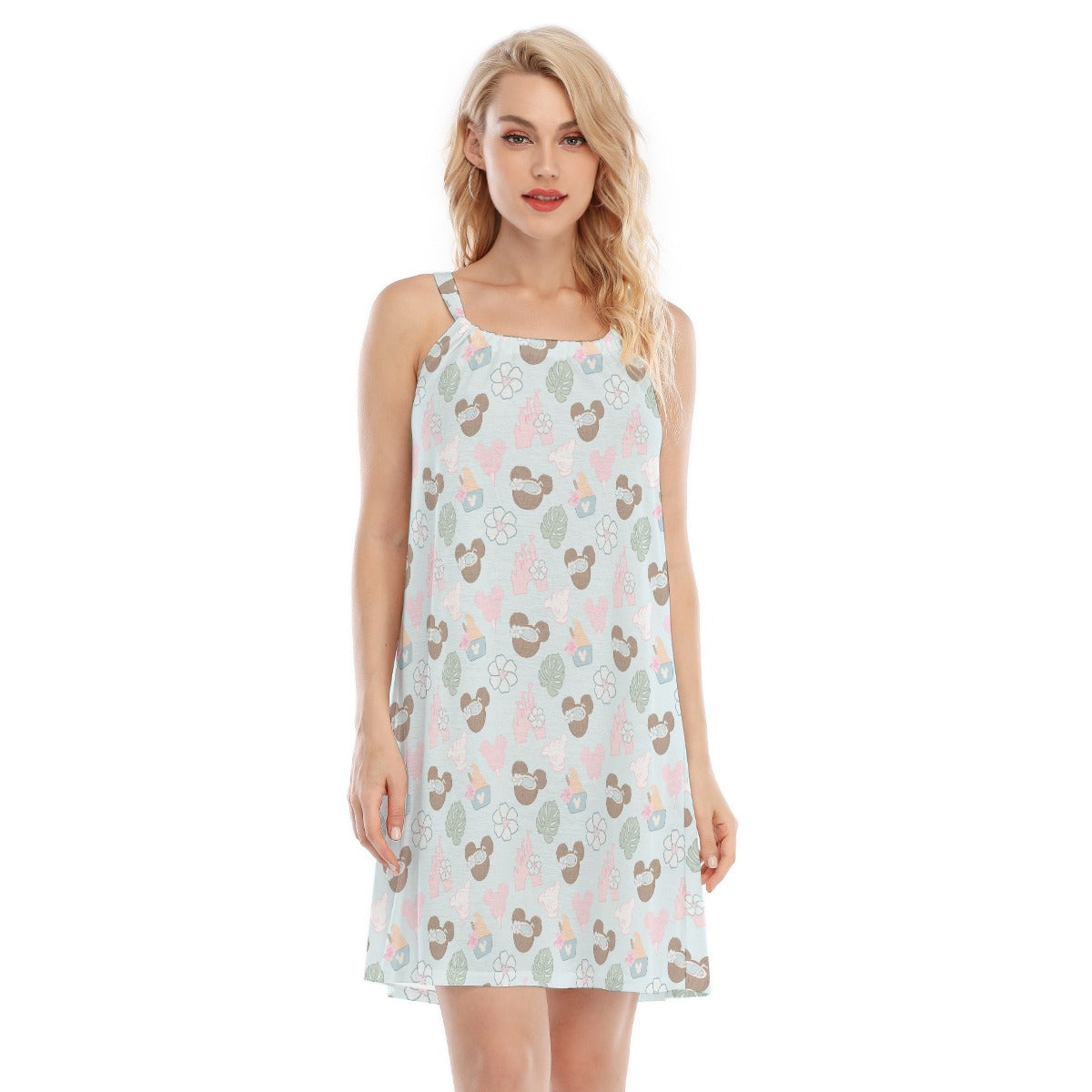 Pastel Island Treats - Women’s Adjustable Sundress
