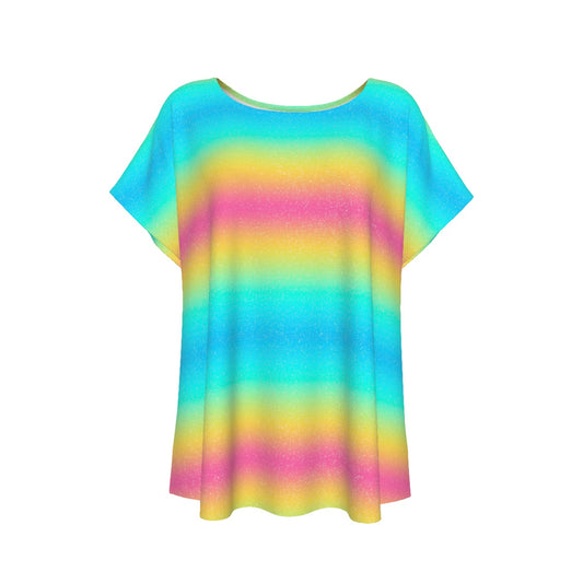 Rainbow Ombre - Women’s Relaxed Fit Scoop Tee