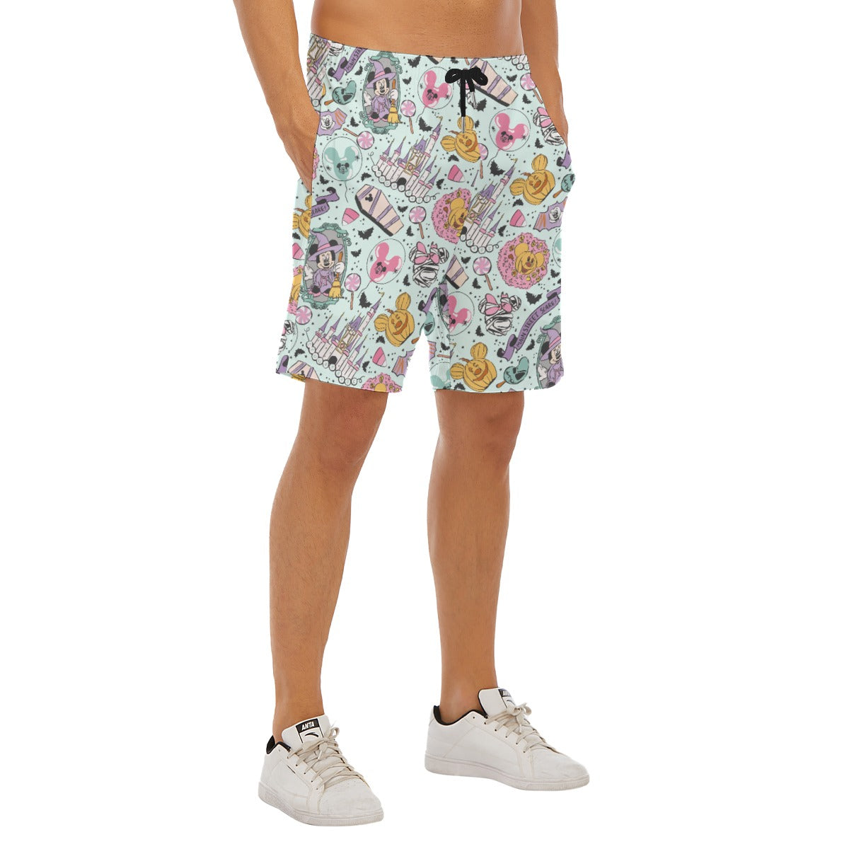 Pastel Spooky Party - Men’s Pocket Beach Shorts