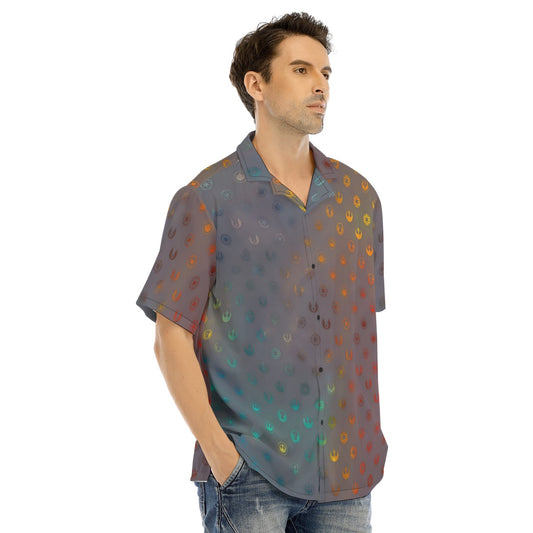 Galaxy Far Away - Men's Hawaiian Button Up Shirt