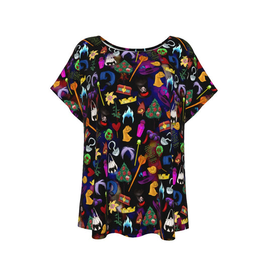 Villainous Icons Collage - Women’s Relaxed Fit Scoop Tee
