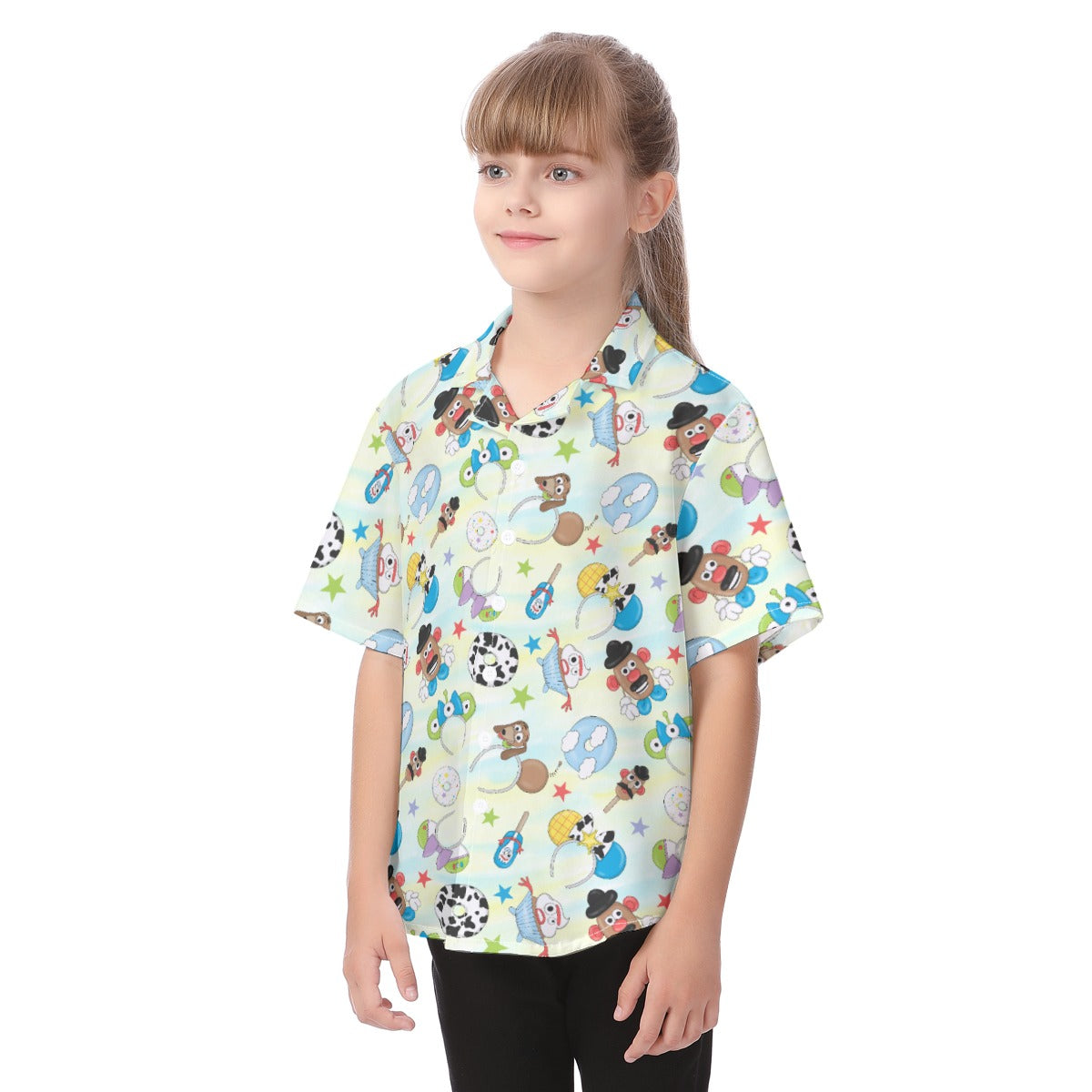Playful Toy Style Icons - Kid's Hawaiian Button Up Shirt