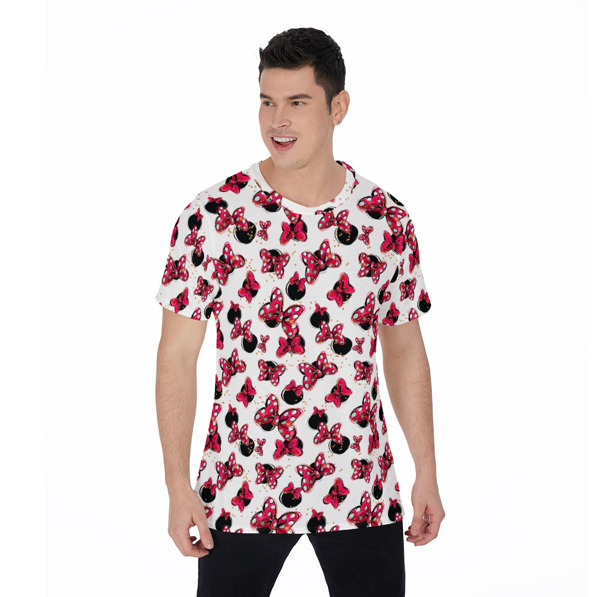 Polka Dot Bows & Mouse Ears - Men's Short Sleeve T-Shirt