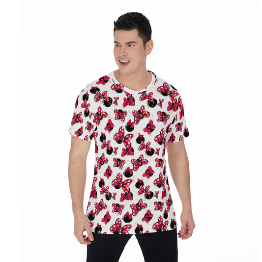 Polka Dot Bows & Mouse Ears - Men's Short Sleeve T-Shirt