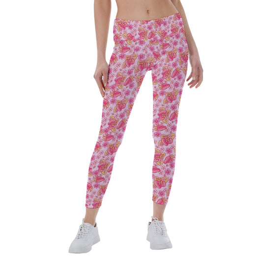 Summer Fruits - Strawberry - Women's Yoga Leggings