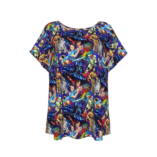 Galaxy Saga - Women’s Relaxed Fit Scoop Tee