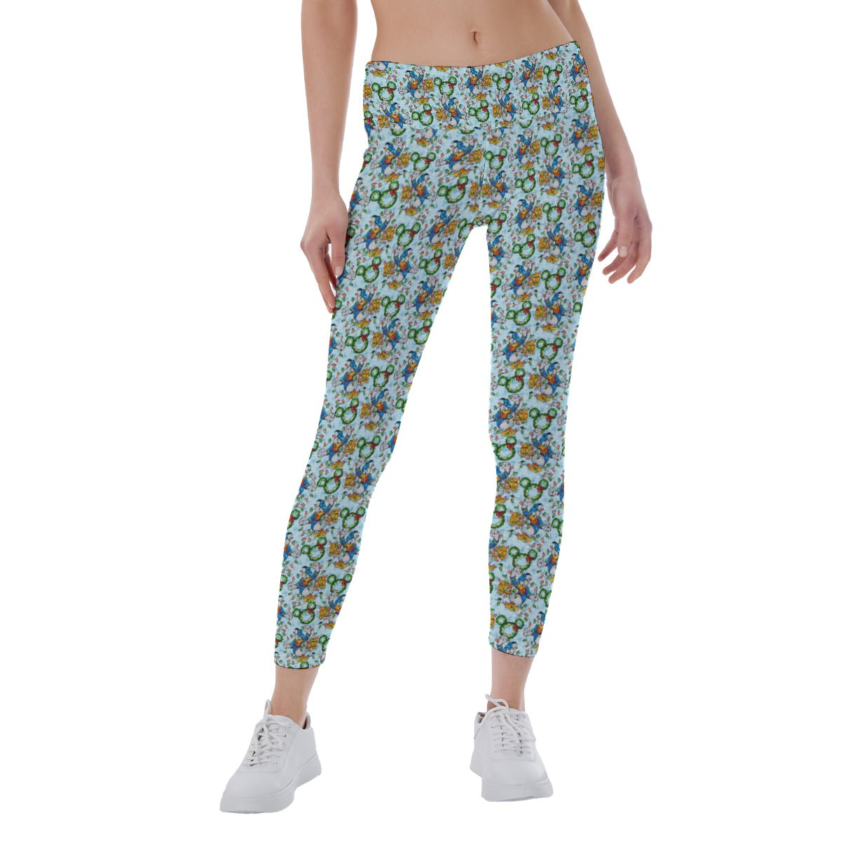 Donald Duck & the Christmas Lights - Women's Yoga Leggings