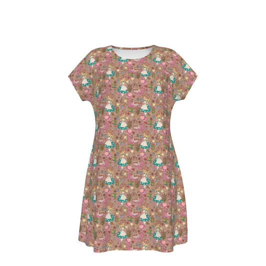 Whimsical Wonderland Cottagecore - Women's T-Shirt Dress