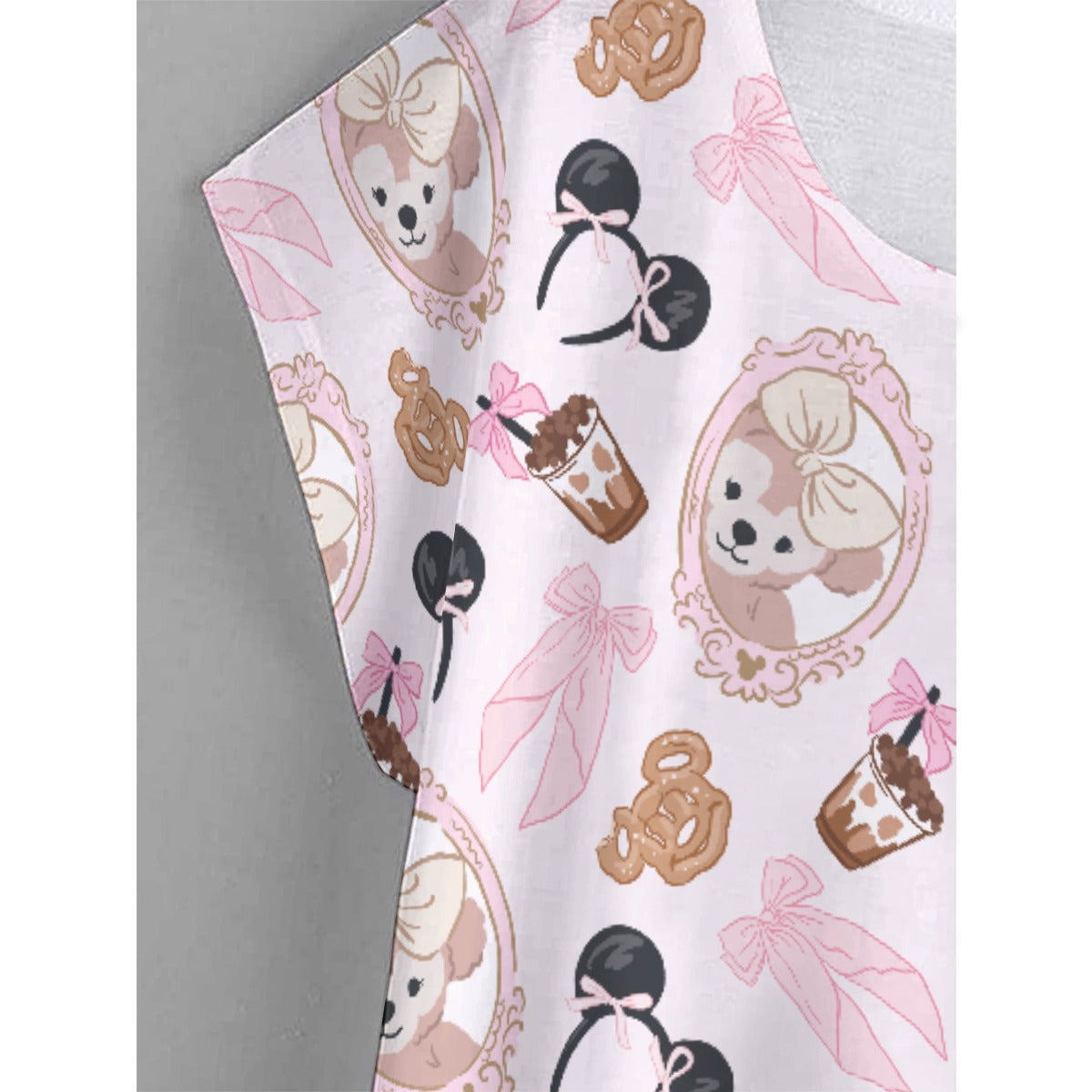 Bow Bear Sweet Day - Women’s Relaxed Fit Scoop Tee