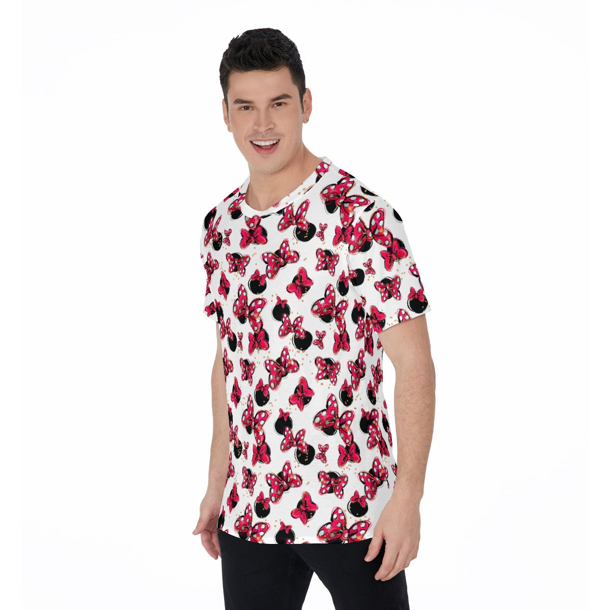 Polka Dot Bows & Mouse Ears - Men's Short Sleeve T-Shirt