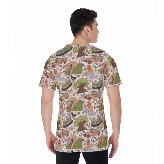 Hand Drawn AK - Men's Short Sleeve T-Shirt
