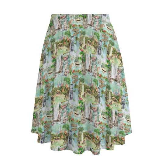 Jungle River Cruise - Women’s Pocket Midi Skirt