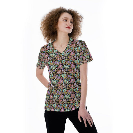 Tattoo Hearts Classic Crewends - Women's Short Sleeve V-Neck T-Shirt