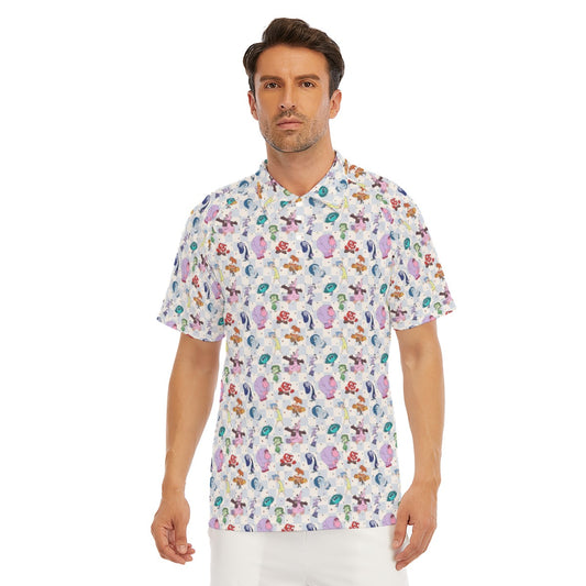 Blue Check Emotional Spectrum - Men's Polo Shirt